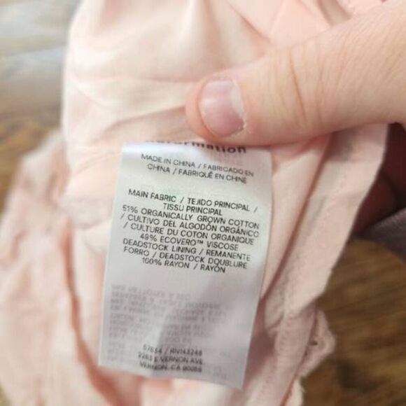 Reformation Marquette Dress In Rose Quartz Size 4 - Picture 3 of 4